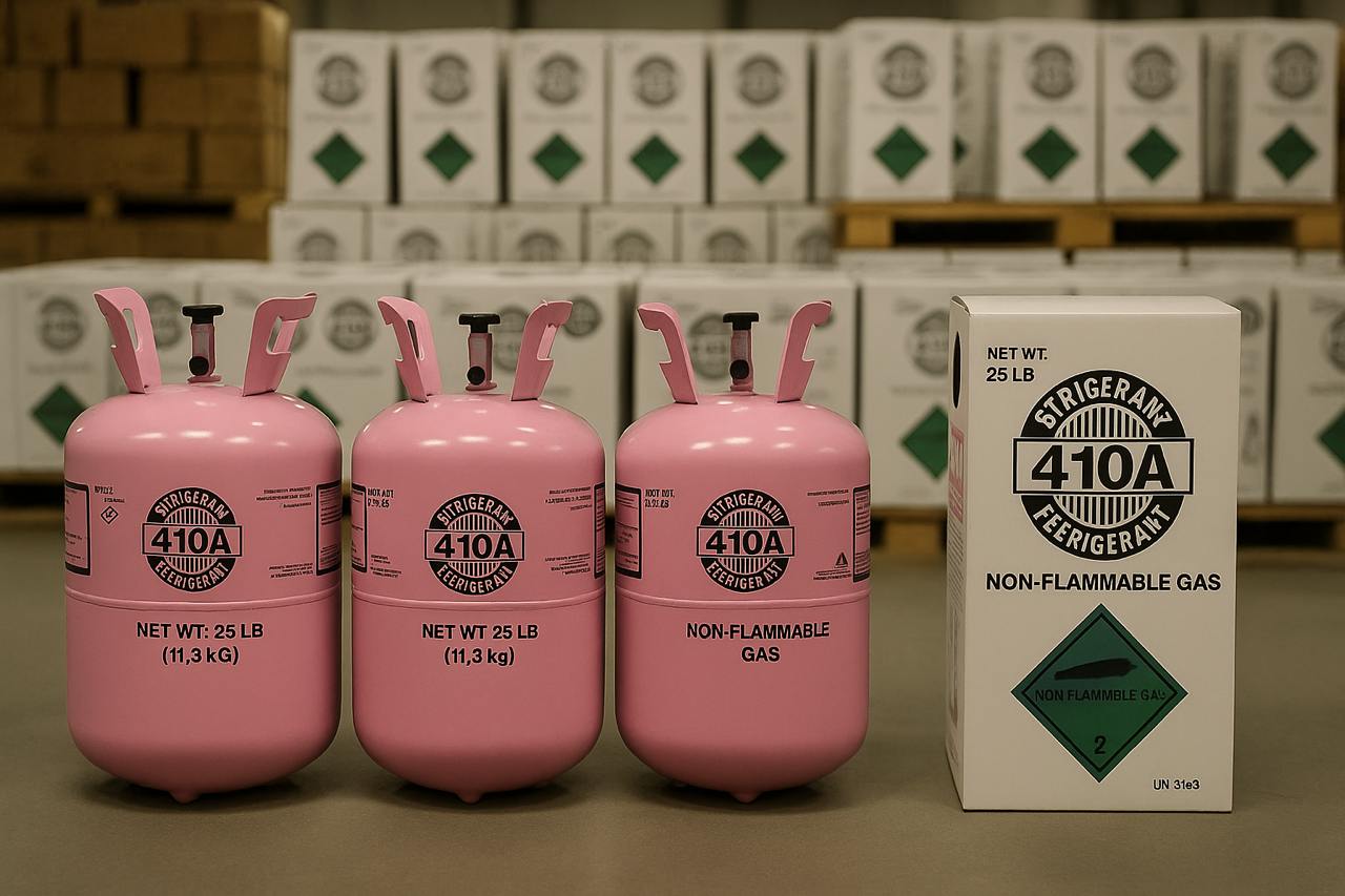 Kältemittel R-410A – Flasche 25 lb (11,3 kg)
