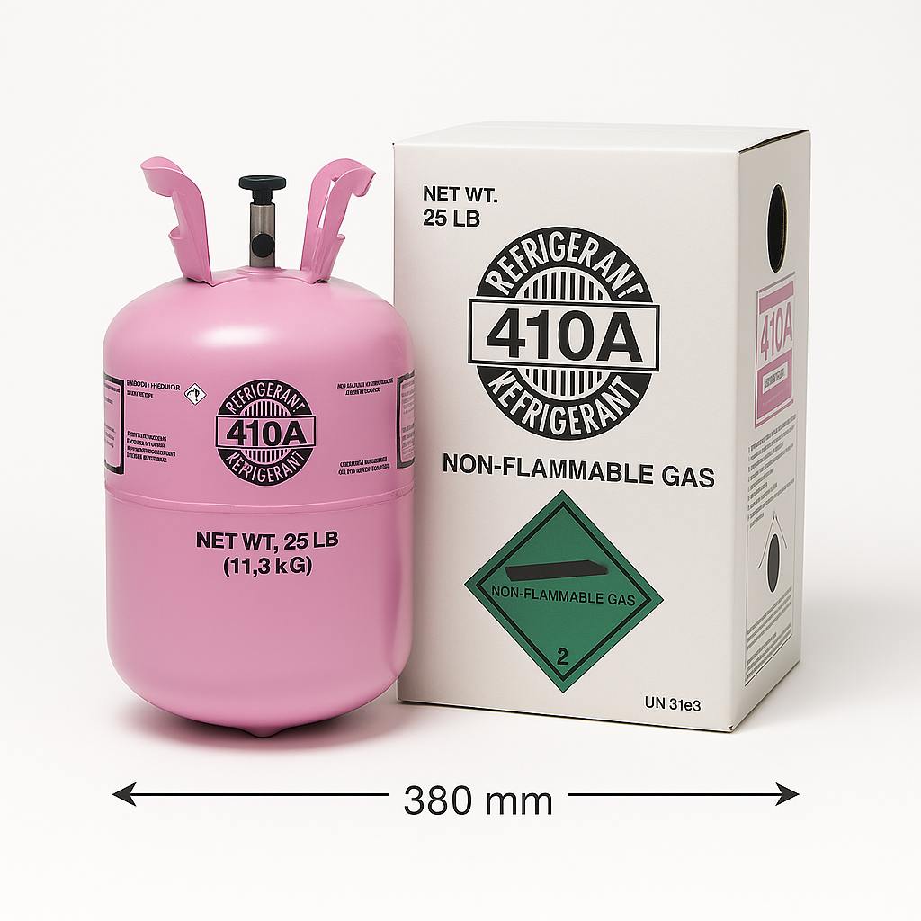 Kältemittel R-410A – Flasche 25 lb (11,3 kg)