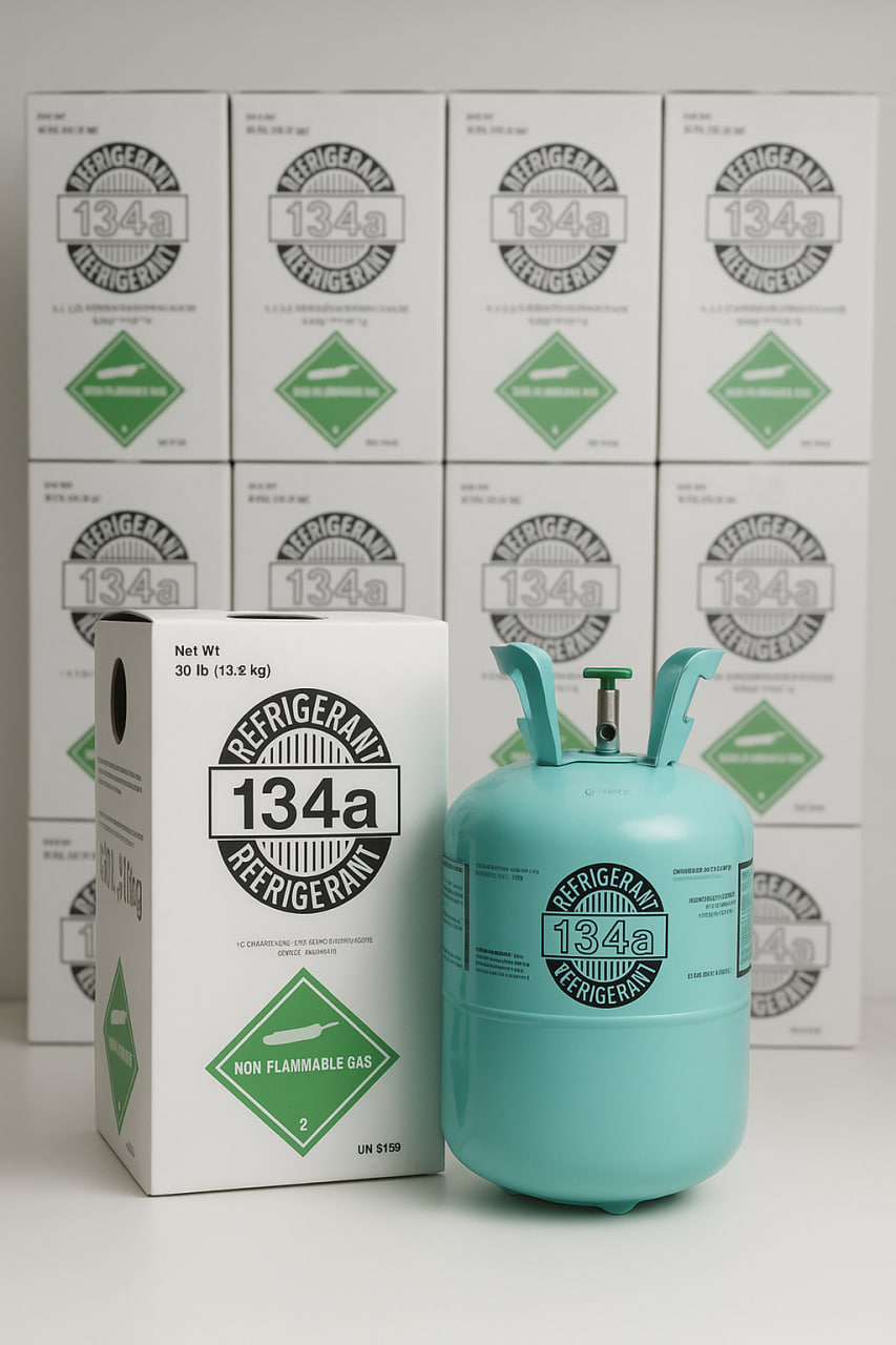 R-134a Kältemittel für Fahrzeugklimaanlagen – Flasche 30 lb (13,6 kg)