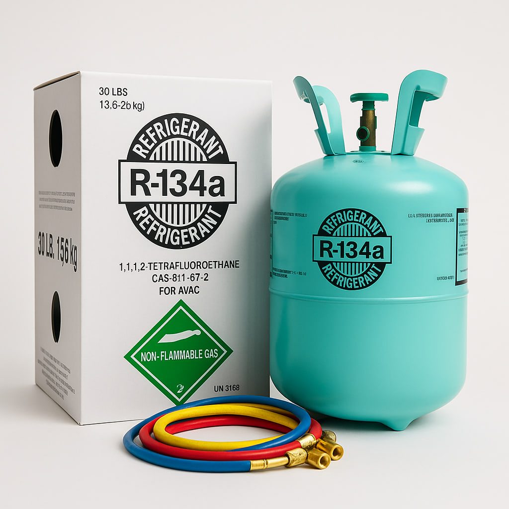 R-134a Kältemittel für Fahrzeugklimaanlagen – Flasche 30 lb (13,6 kg)