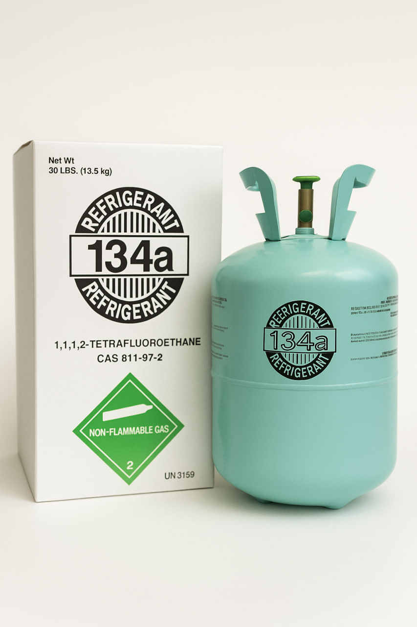 R-134a Kältemittel für Fahrzeugklimaanlagen – Flasche 30 lb (13,6 kg)