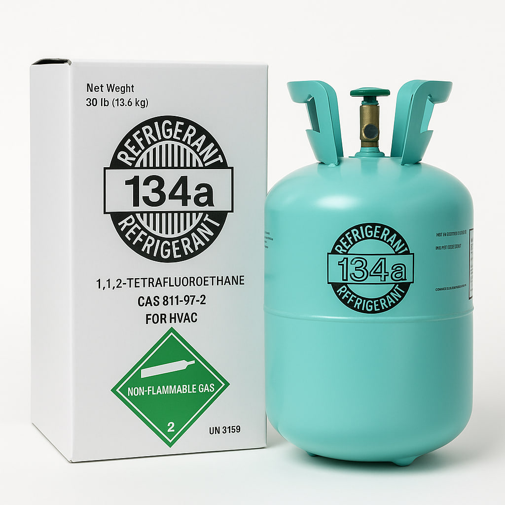 R-134a Kältemittel für Fahrzeugklimaanlagen – Flasche 30 lb (13,6 kg)