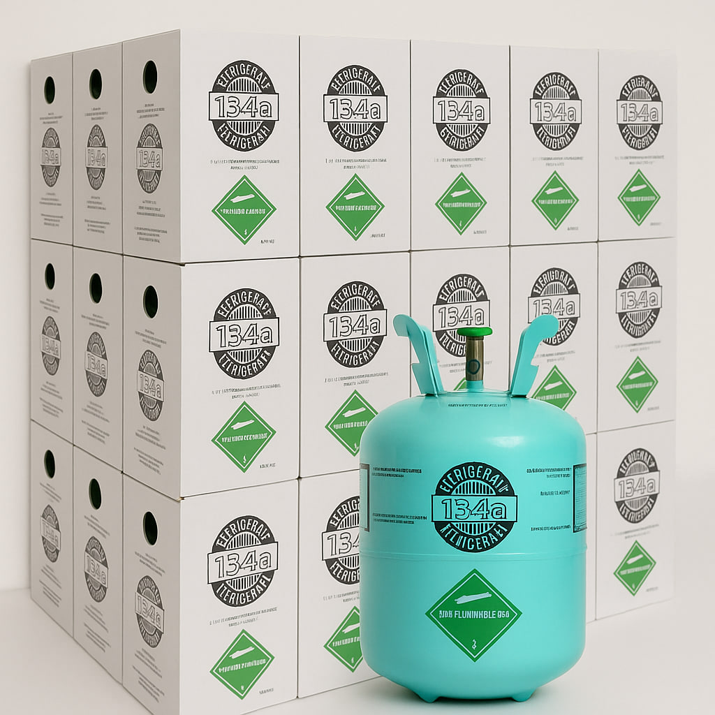 R-134a Kältemittel für Fahrzeugklimaanlagen – Flasche 30 lb (13,6 kg)