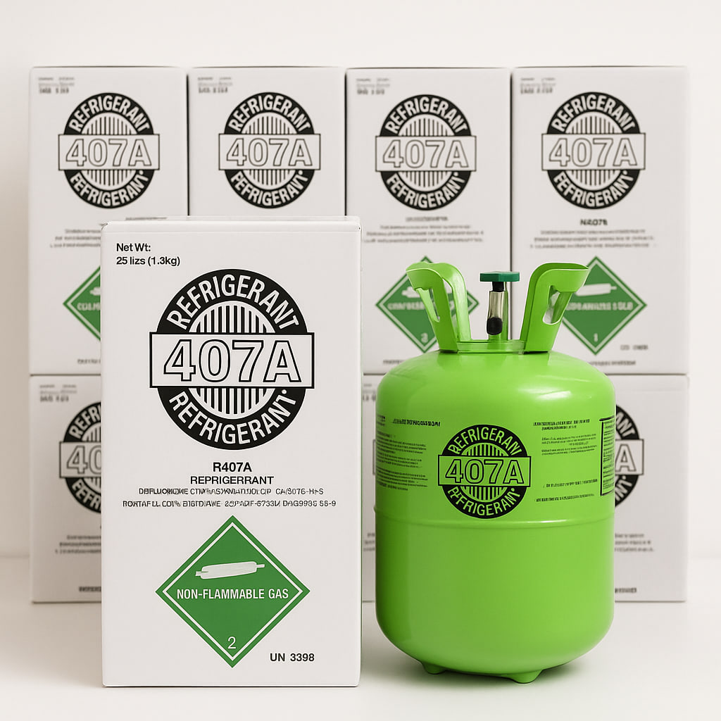 Kältemittel R-407A – Flasche 25 lb (11,3 kg)