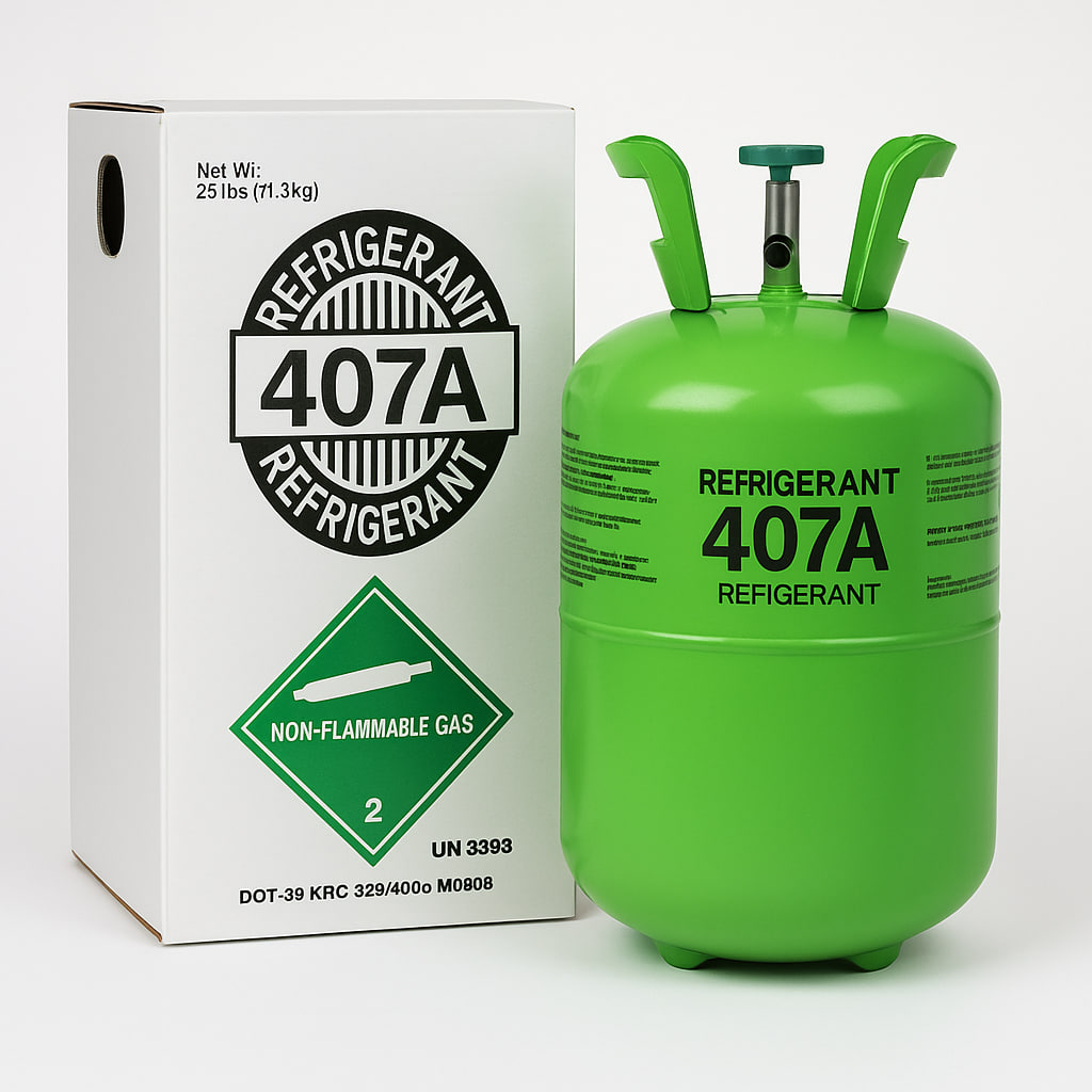 Kältemittel R-407A – Flasche 25 lb (11,3 kg)