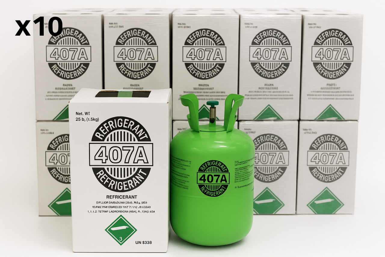 Kältemittel R-407A – Flasche 25 lb (11,3 kg)